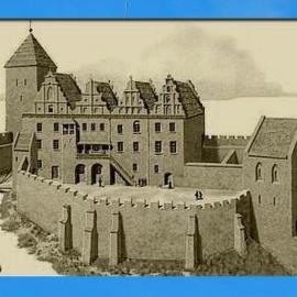 rycina starego zamku spzred wiekow, Barsolis Karol Turysta Kulturowy