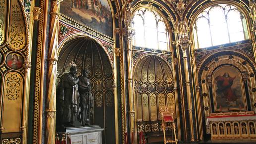 Mieszko i Bolesław w Złotej Kaplicy zwanej też Kaplicą Królów