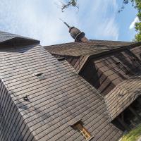 Sierakowice drewniany kościół