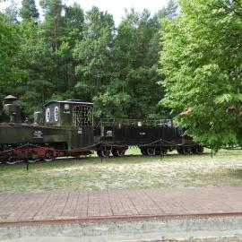 dawne lokomotywy i wagony przy stacji Hajnówka, Joanna