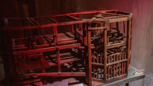 Kierat konny, do obsługi którego trzeba było jednorazowo 40 koni 