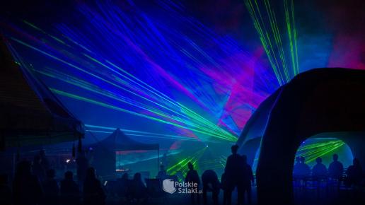 Pokaz laserowy w Siewierzu